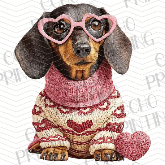 VLTG 702 - VALENTINE DOG SWEATER
