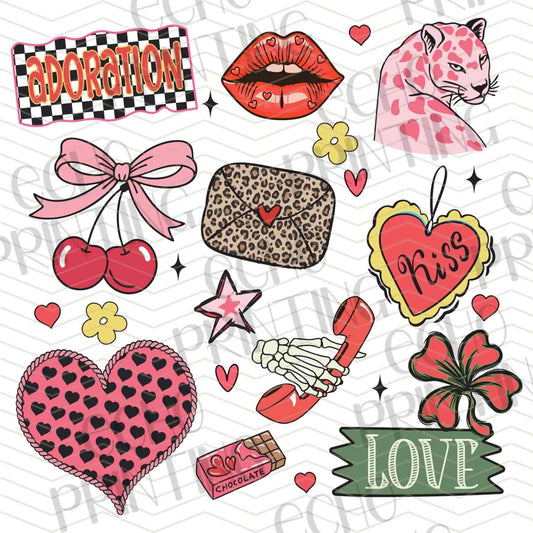 VLTG 721 - LOVE ICON STICKERS