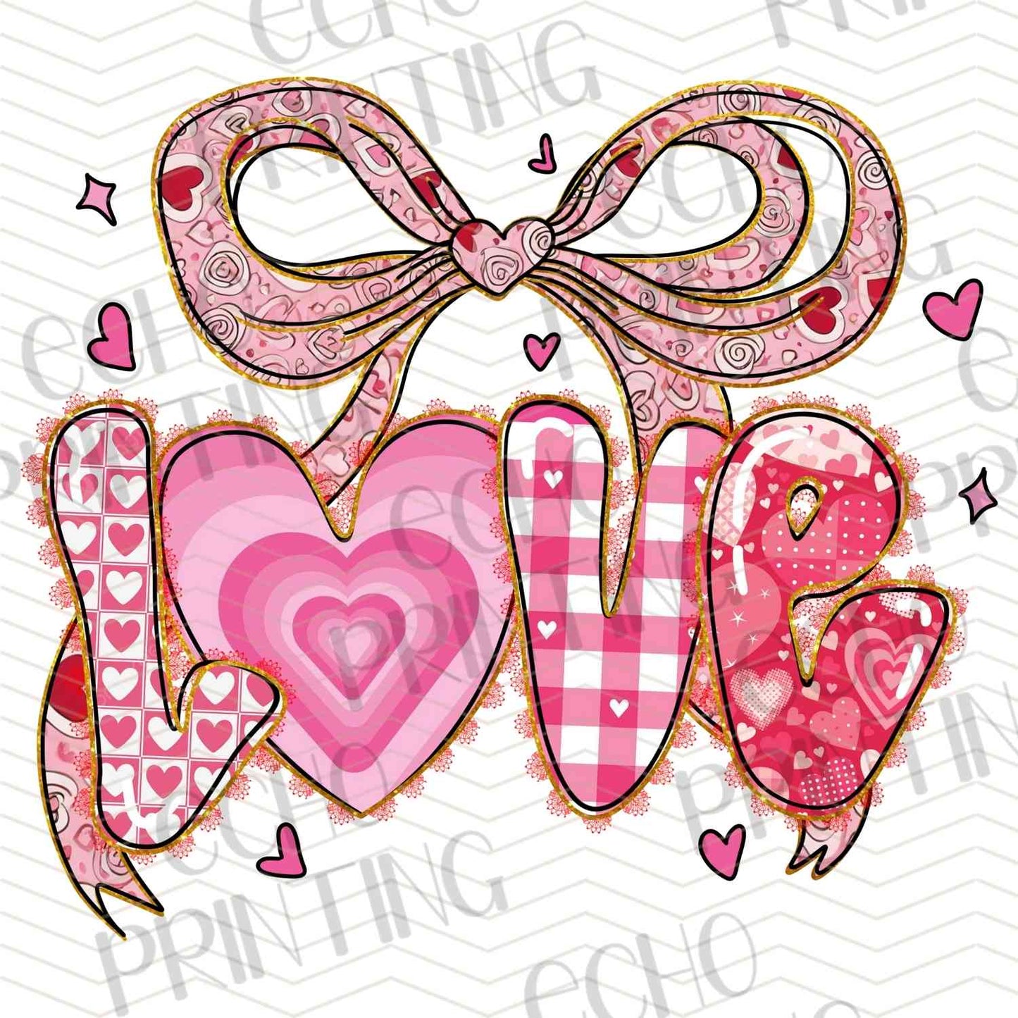 VLTG 732 - LOVE HEART BOW FRAME