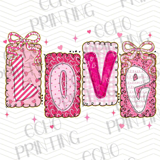VLTG 733 - LOVE PATCH TEXT