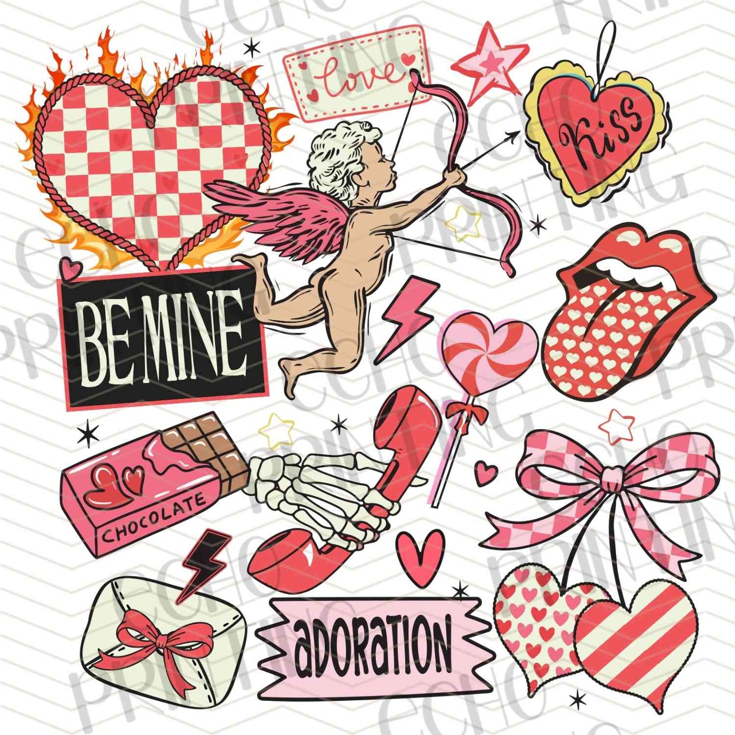 VLTG 741 - BE MINE STICKER COLLAGE