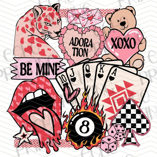 VLTG 759 - BE MINE CARD COLLAGE