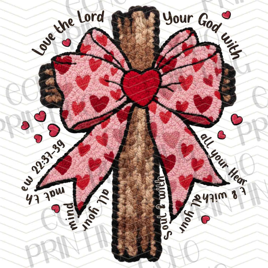 VLTG 760 - LEOPARD HEART BOW CROSS