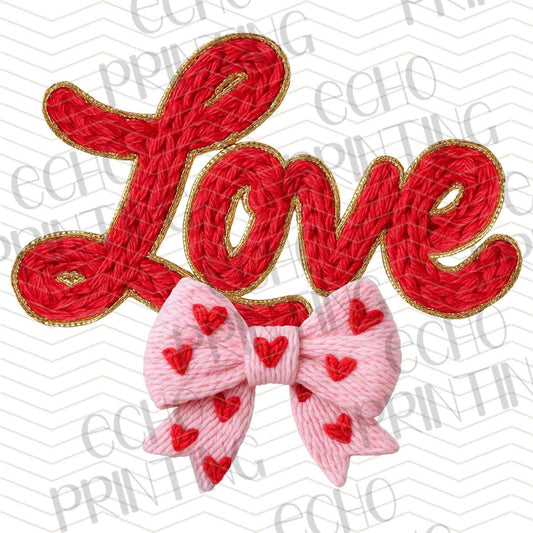 VLTG 770 - LOVE PLUSH BOW PATCH