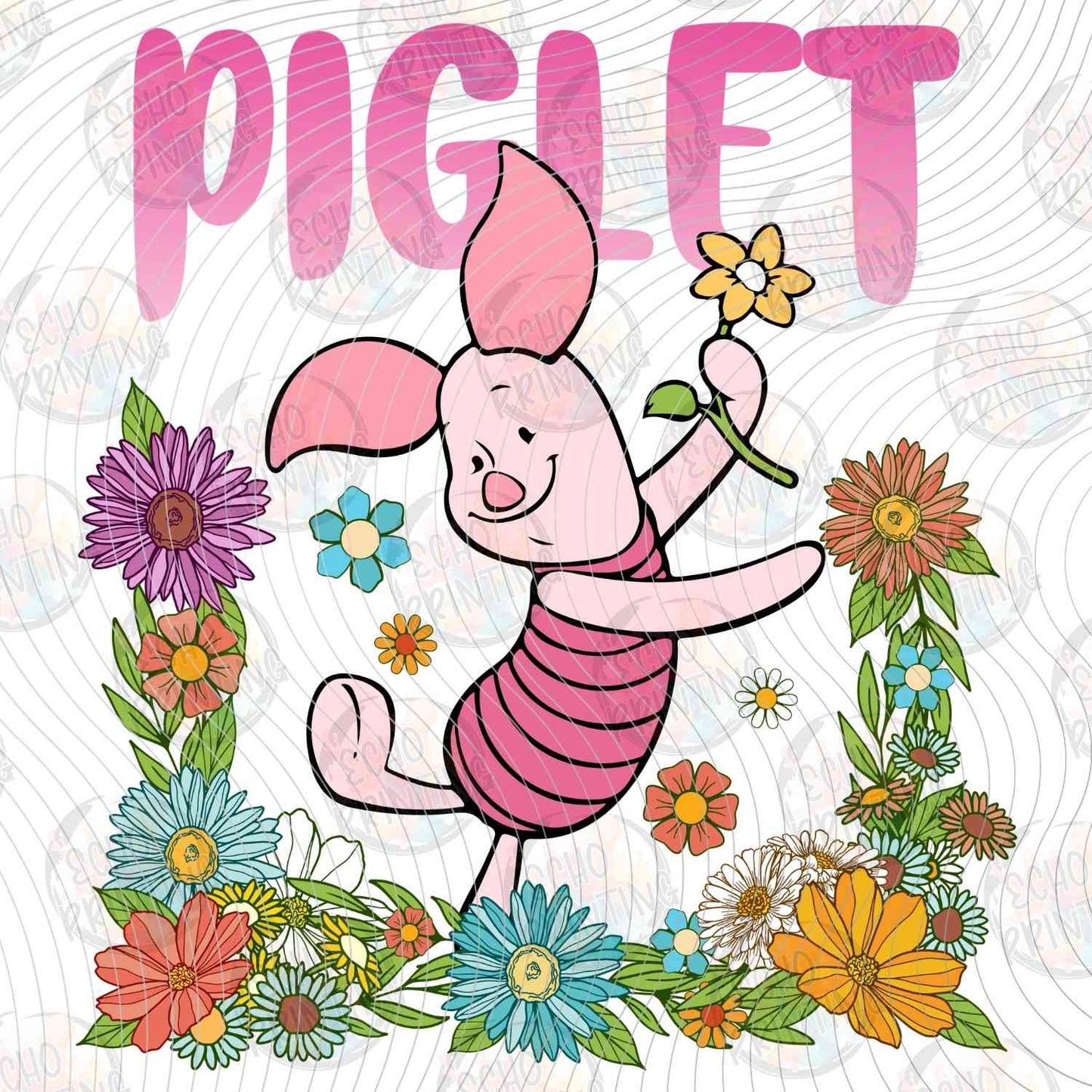 WNTPH 19 - SMALL PIG FLOWER FRAME