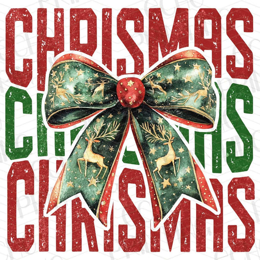 WNXM 119 – CLASSIC HOLIDAY TEXT WITH BOW