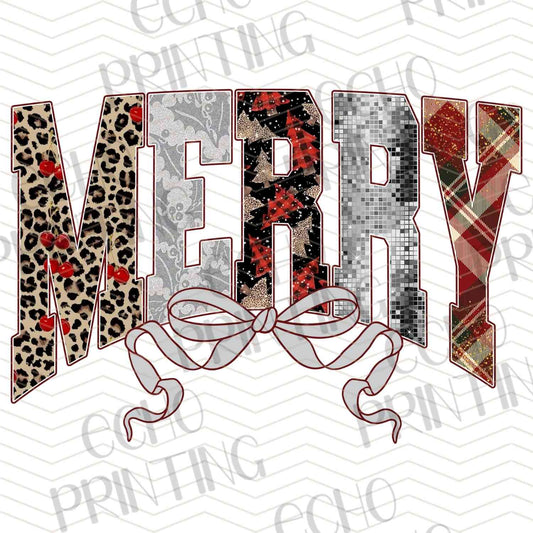 WNXM 1388 - MERRY LEOPARD AND PLAID LETTERS