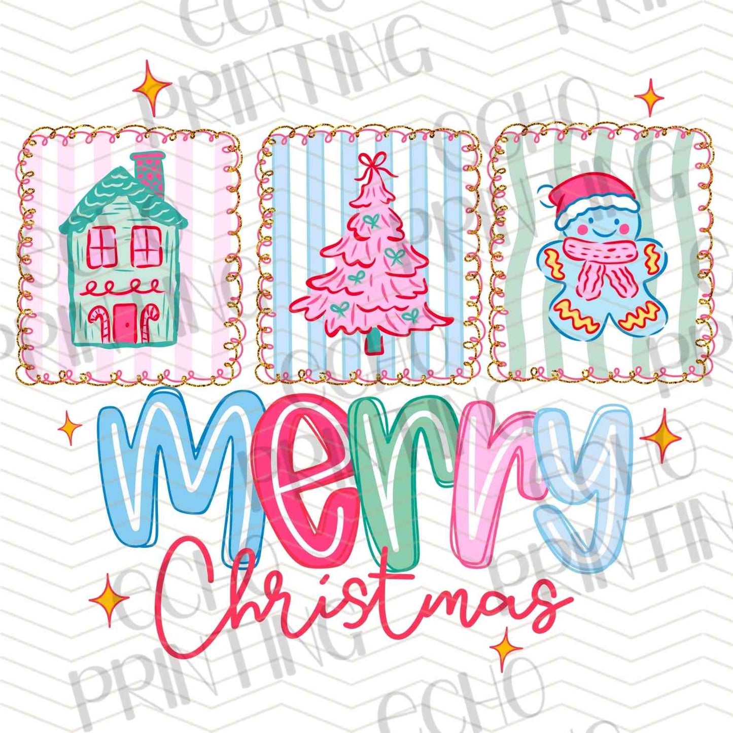 WNXM 1404 - MERRY CHRISTMAS PASTEL BLOCKS