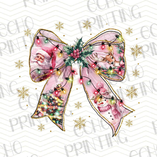 WNXM 160 – WHIMSICAL BOW WITH HOLIDAY PRINT