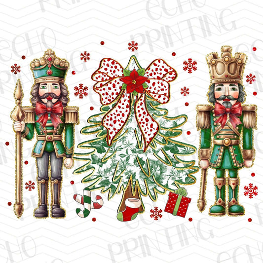 WNXM 17 – GREEN SOLDIERS AND WREATH WITH CHRISTMAS BOW