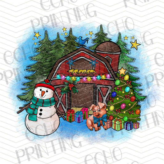 WNXM 257 - WINTER CABIN CHRISTMAS SCENE