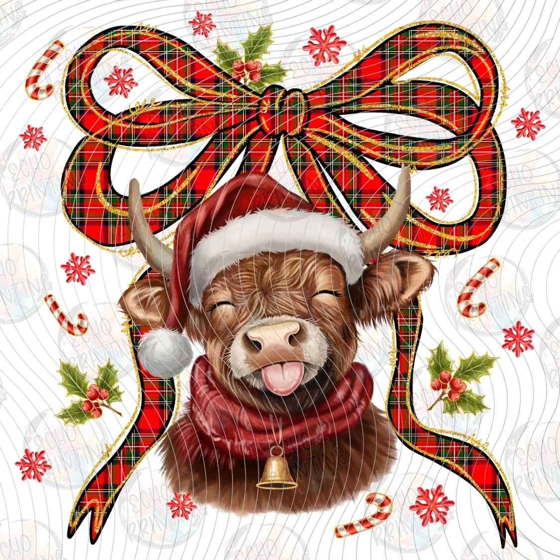 WNXM 3083 - CHRISTMAS BEAR BOW