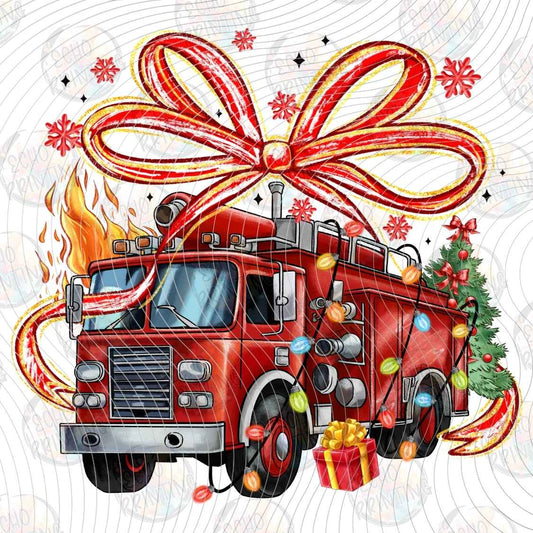 WNXM 3100 - CHRISTMAS FIRE TRUCK BOW