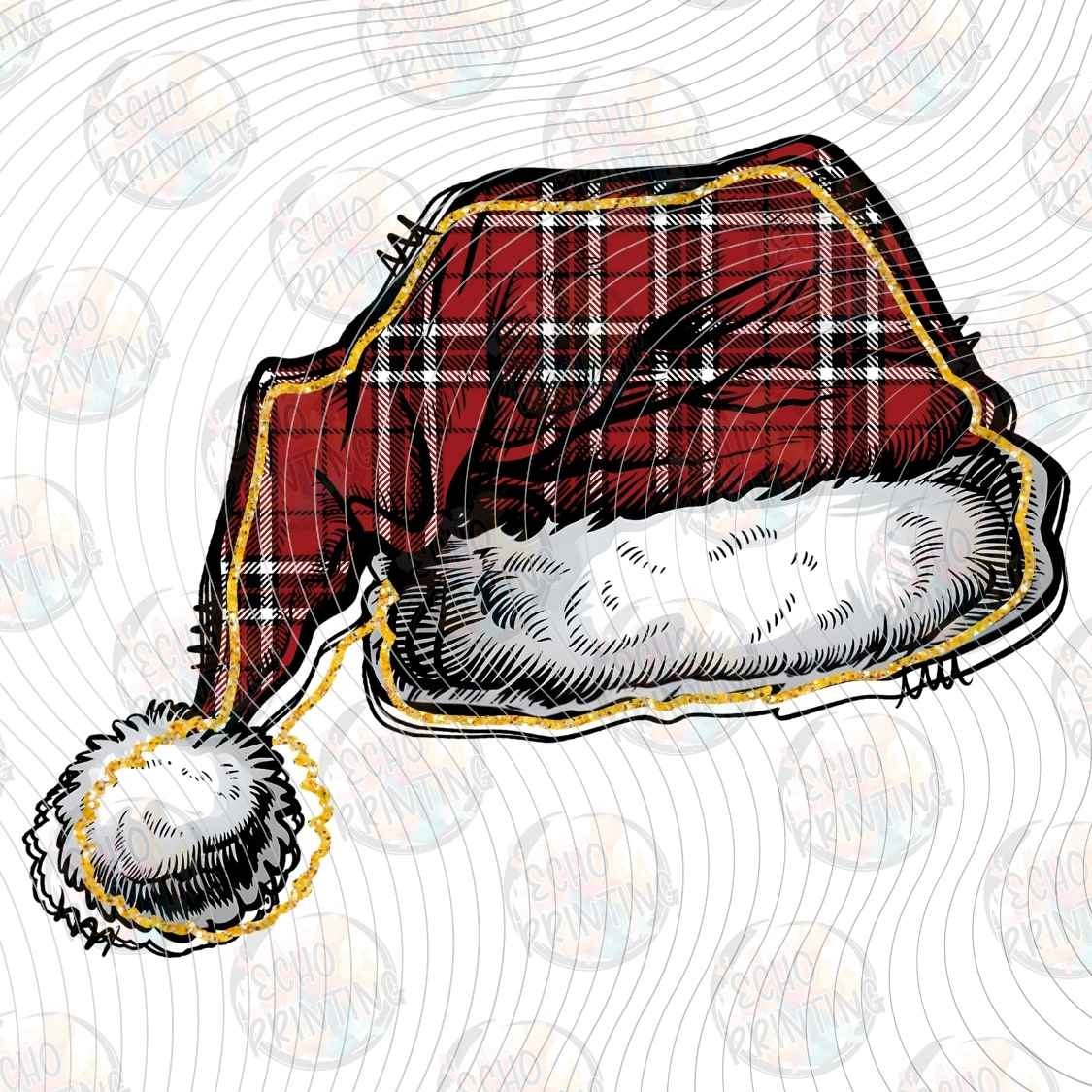WNXM 3108 - PLAID SANTA HAT
