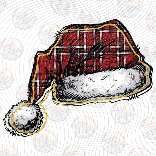 WNXM 3108 - PLAID SANTA HAT