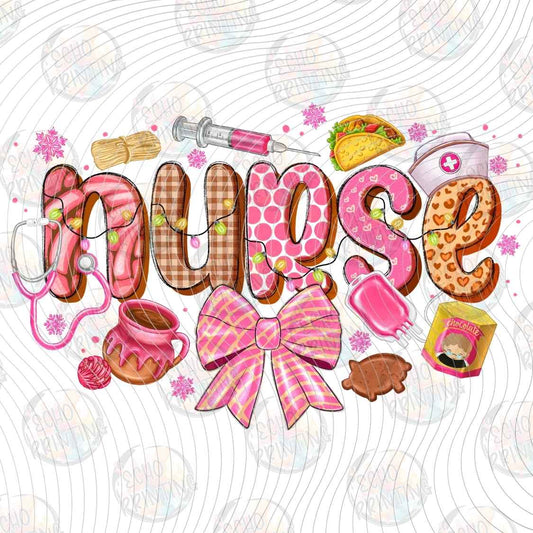 WNXM 3115 - NURSE CHRISTMAS BOW