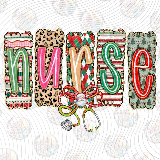 WNXM 3124 - NURSE CHRISTMAS LETTERING