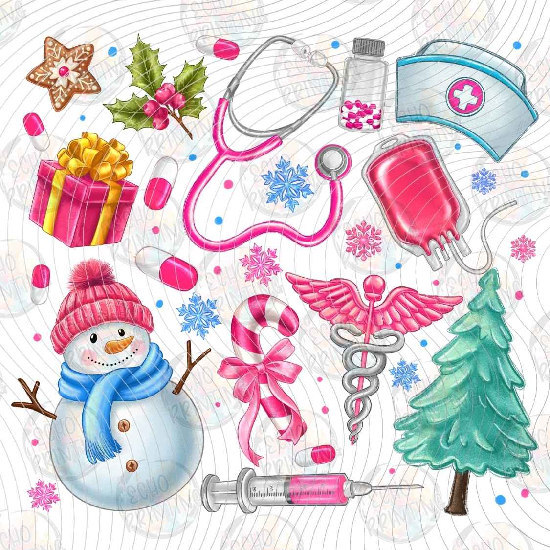 WNXM 3127 - NURSE CHRISTMAS COLLAGE