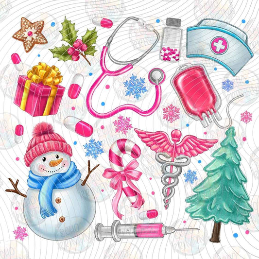 WNXM 3127 - NURSE CHRISTMAS COLLAGE