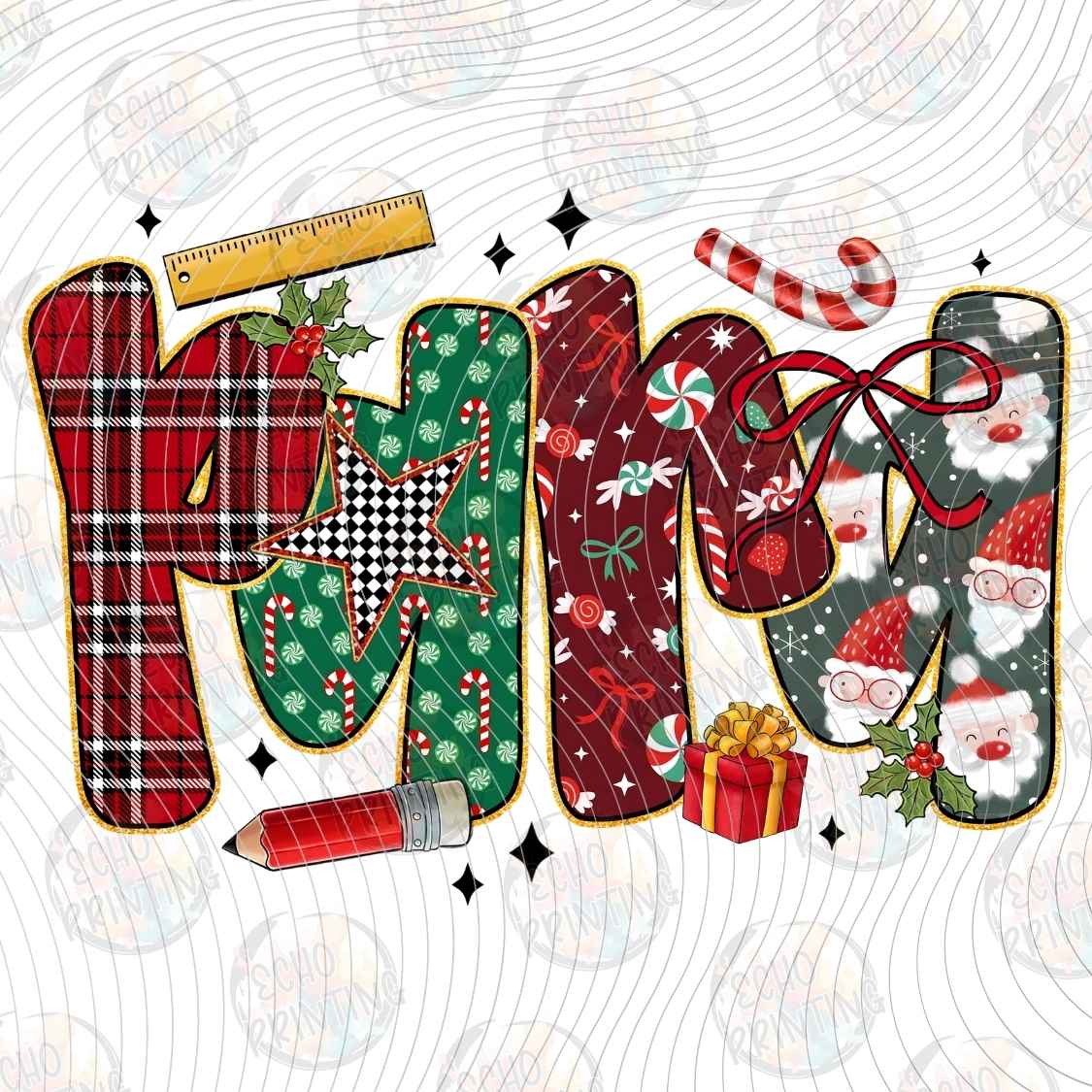 WNXM 3130 - LOVE CHRISTMAS LETTERING