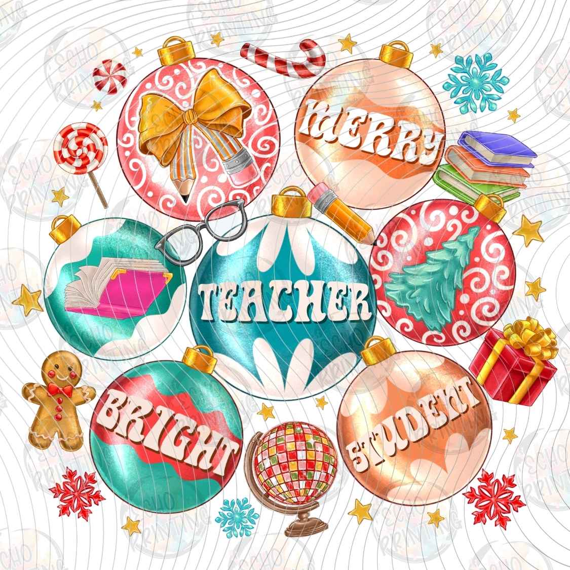 WNXM 3140 - TEACHER CHRISTMAS COLLAGE
