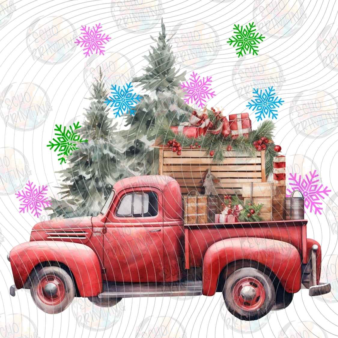 WNXM 3148 - RED CHRISTMAS FARM TRUCK