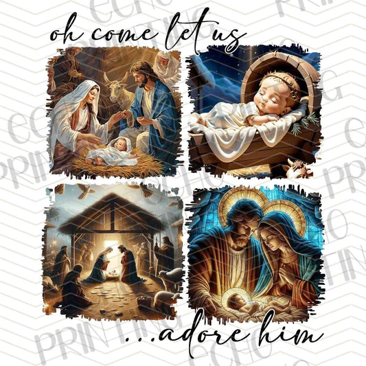 WNXM 322 - NATIVITY SCENE OH COME LET US ADORE HIM