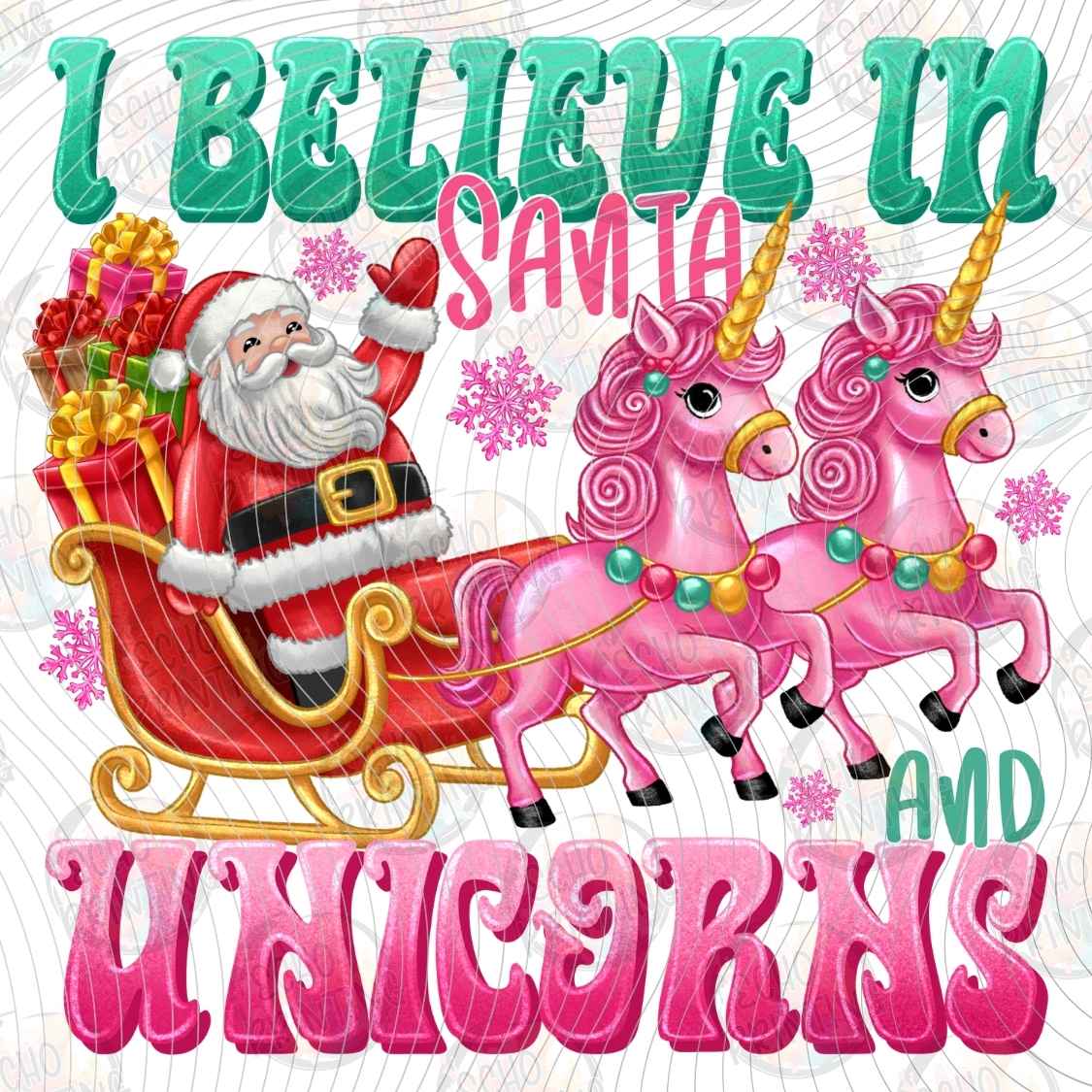 WNXM 3246 - SANTA UNICORN CHRISTMAS