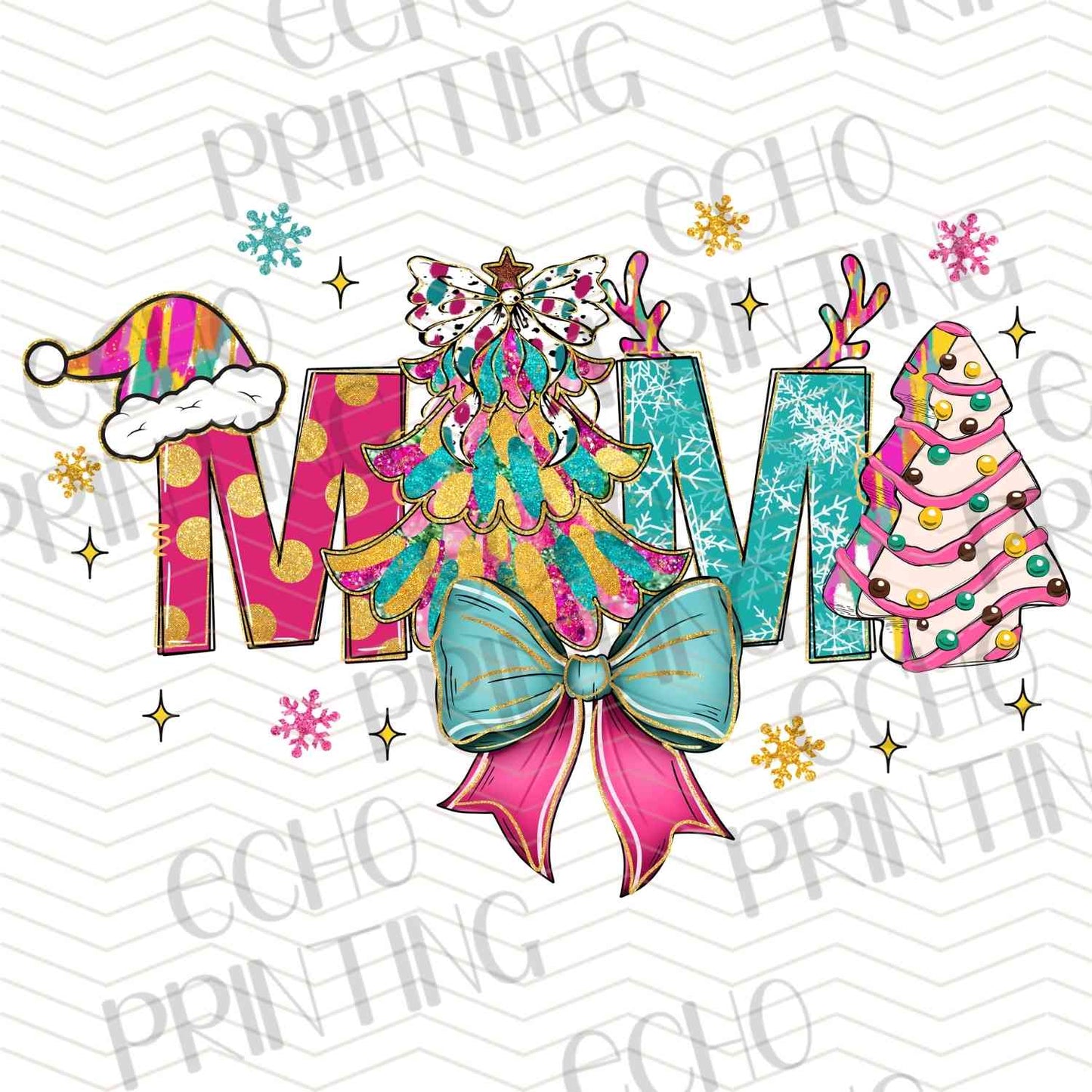 WNXM 324 - CHRISTMAS MOM LETTERS WITH BOW