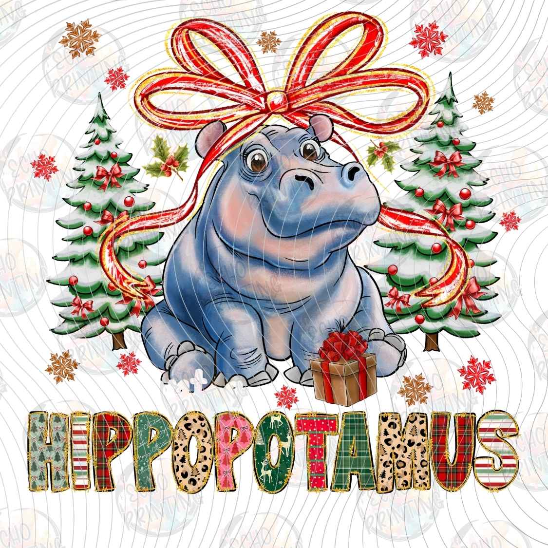 WNXM 3253 - CHRISTMAS HIPPOPOTAMUS