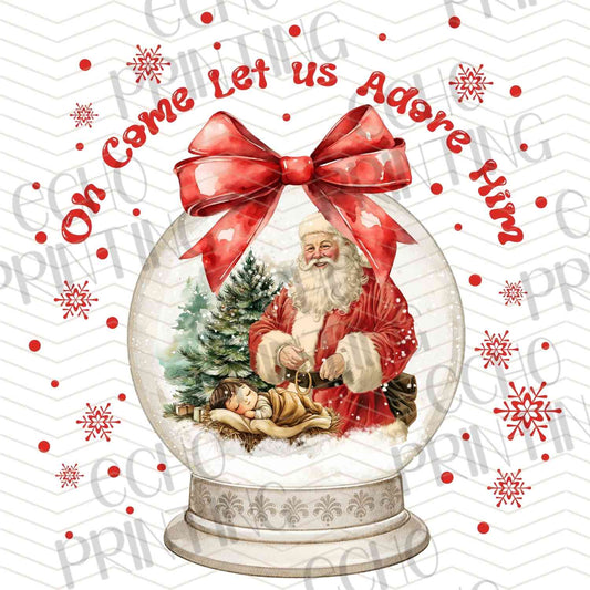WNXM 326 - OH COME LET US ADORE HIM SNOW GLOBE