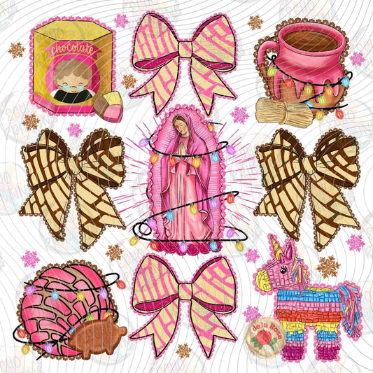 WNXM 3292 - PINK CHRISTMAS ACCESSORIES