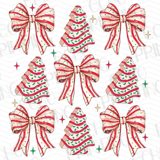 WNXM 33 – REPEATING TREES AND HOLIDAY BOWS PATTERN