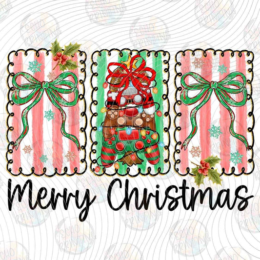 WNXM 3328 - MERRY CHRISTMAS BOWS