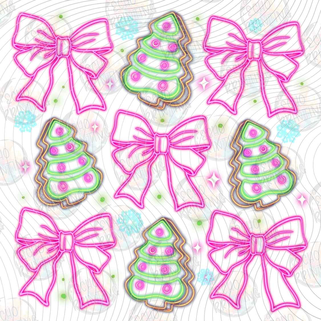WNXM 3363 - PINK CHRISTMAS BOWS