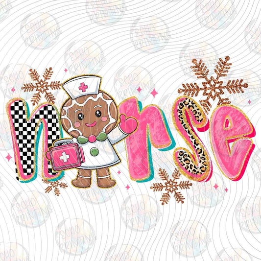 WNXM 3366 - NURSE CHRISTMAS LETTERING