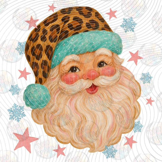 WNXM 3409 - LEOPARD SANTA PORTRAIT