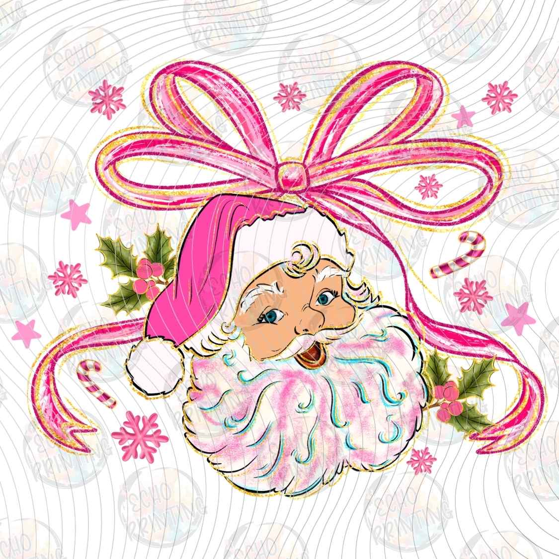 WNXM 3410 - PINK SANTA BOW