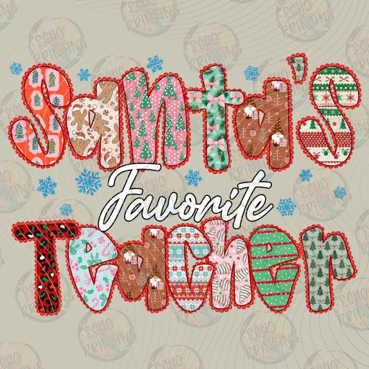 WNXM 3427 - TEACHER CHRISTMAS LETTERING