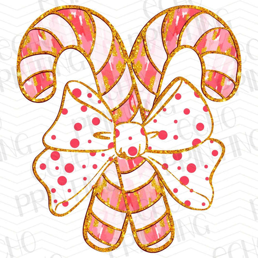 WNXM 35 – CANDY CANES WITH RED AND WHITE POLKA DOT BOW