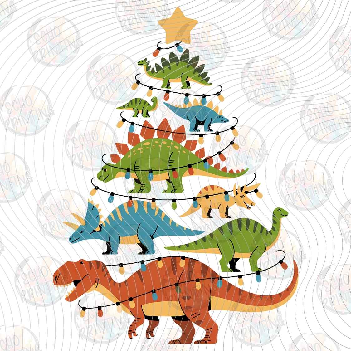 WNXM 3538 - CHRISTMAS TREE DINOSAURS