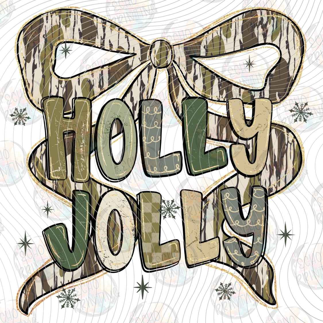 WNXM 3613 - HOLLY JOLLY BOW LETTERING