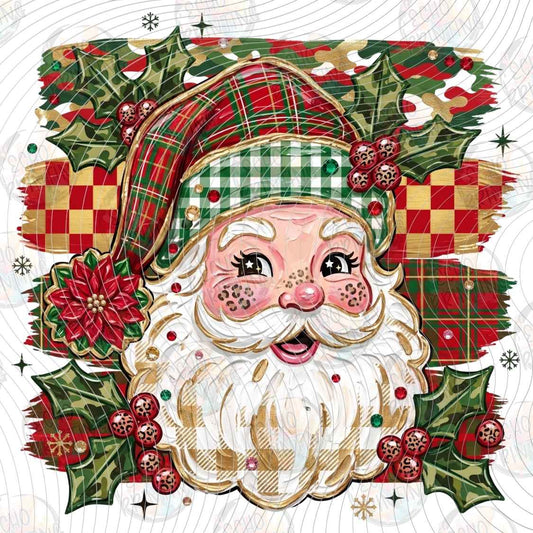WNXM 3625 - PLAID SANTA PORTRAIT