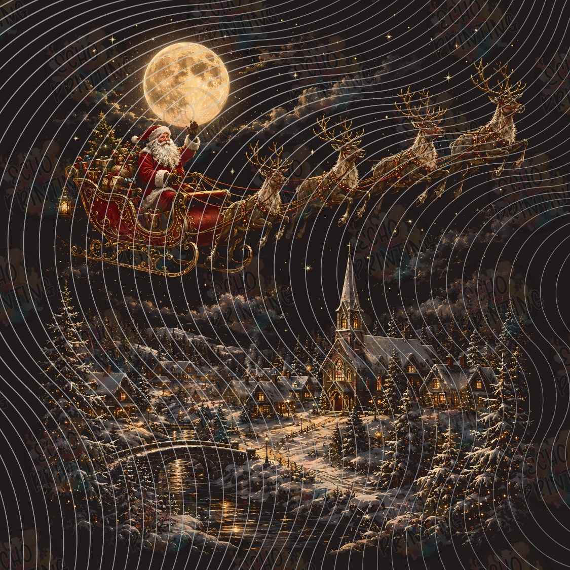 WNXM 3640 - MOONLIT CHRISTMAS VILLAGE