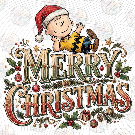 WNXM 3685 - MERRY CHRISTMAS RETRO LETTERING