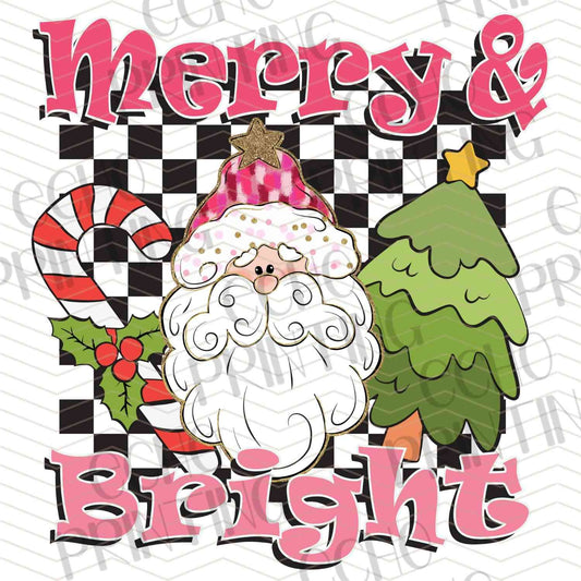 WNXM 391 - MERRY & BRIGHT CHECKER SANTA