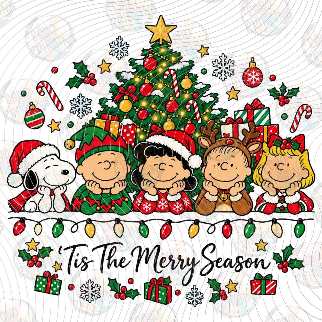 WNXM 3985 - FESTIVE FRIENDS AROUND TREE