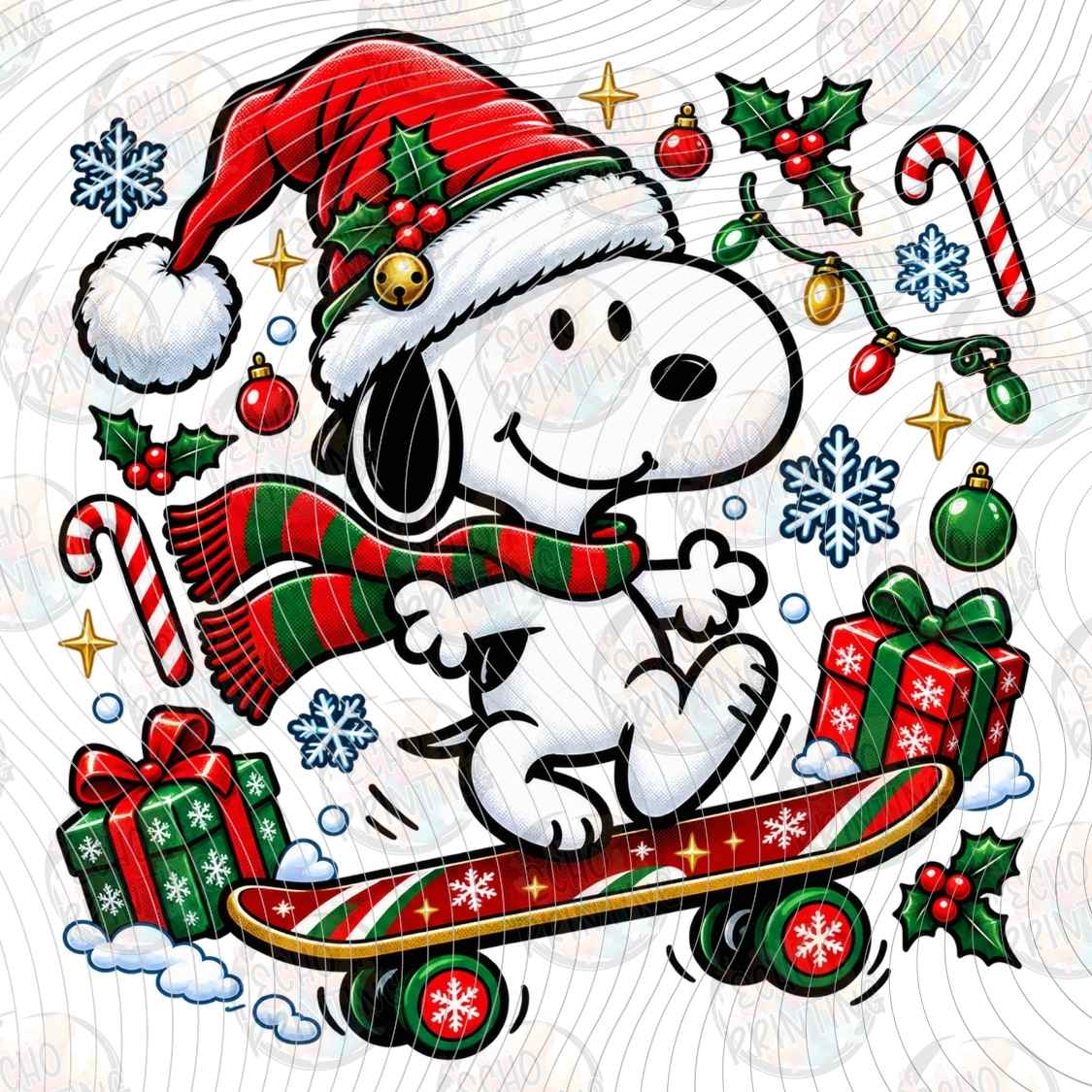 WNXM 4009 - HOLIDAY SKATEBOARD PUP