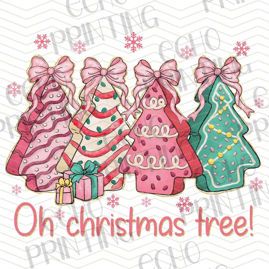 WNXM 405 - OH CHRISTMAS TREE PINK PASTEL TREES