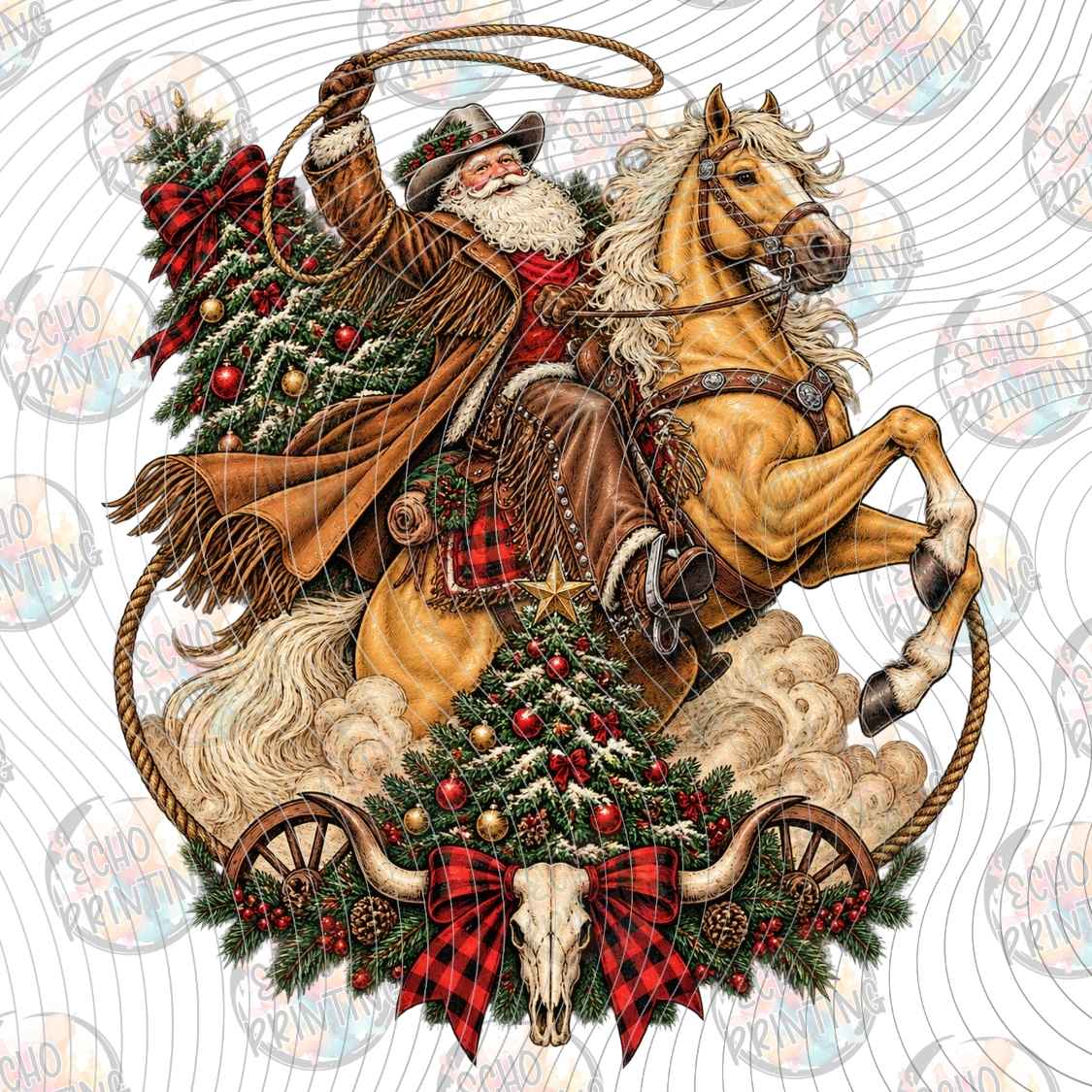 WNXM 4094 - CHRISTMAS HORSE WREATH